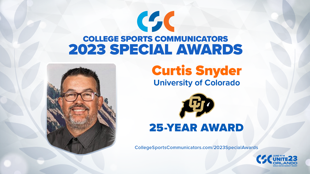 2023 Special Awards Salute: Curtis Snyder (Colorado), 25-Year Award
